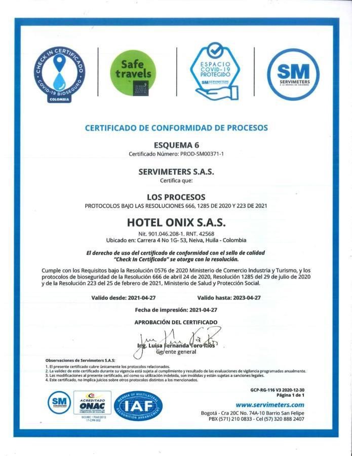 Hotel Onix T Neiva  Ngoại thất bức ảnh